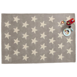 Great Little Trading Co Star Rug, Large Grey